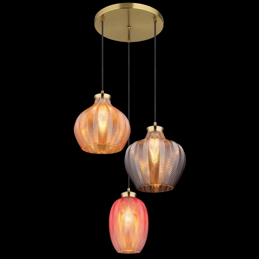 Globo - Hanglamp aan kabel 3xE27/60W/230V Ø 45 cm