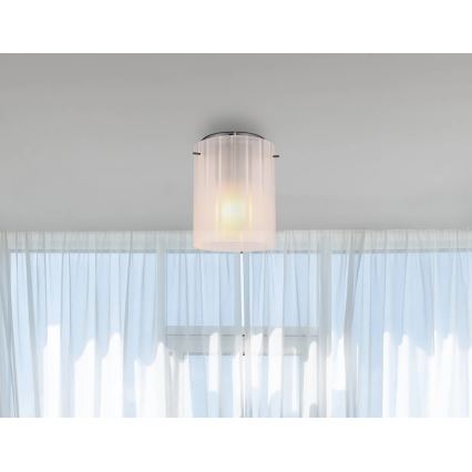 Globo - Plafondlamp 1xE27/40W/230V diameter 18 cm wit