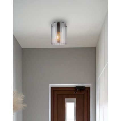 Globo - Plafondlamp 1xE27/40W/230V diameter 18 cm grijs