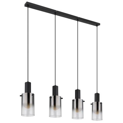 Globo - Hanglamp aan een koord 4xE27/40W/230V zwart