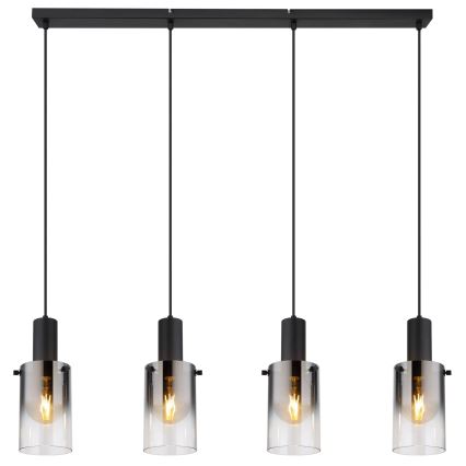 Globo - Hanglamp aan een koord 4xE27/40W/230V zwart