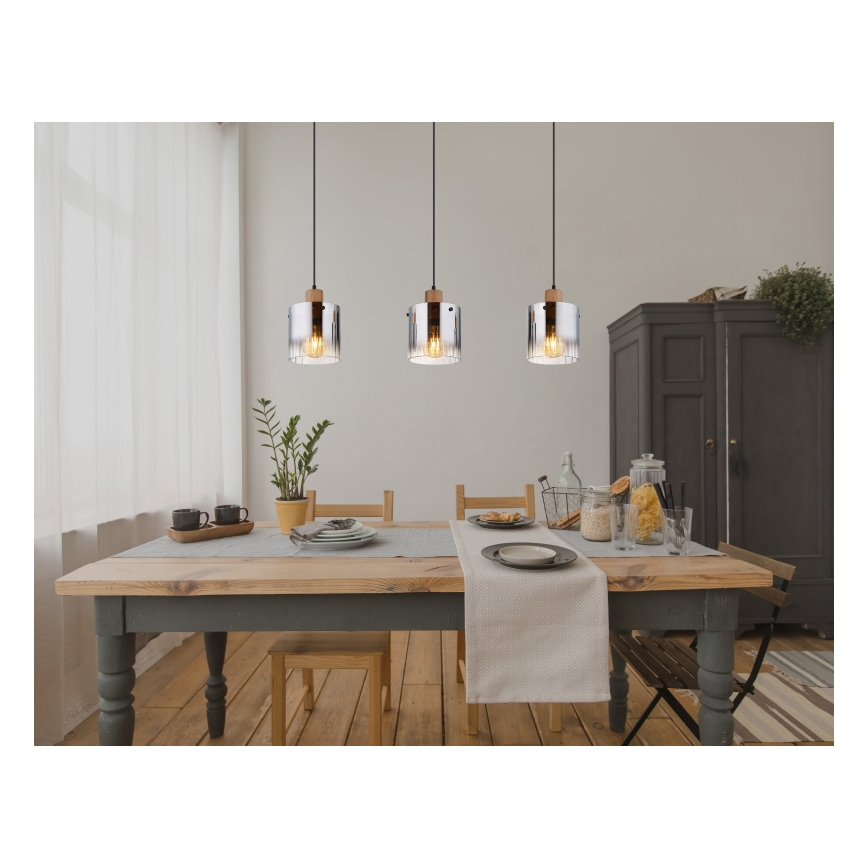 Globo - Hanglamp met kabel 3xE27/60W/230V