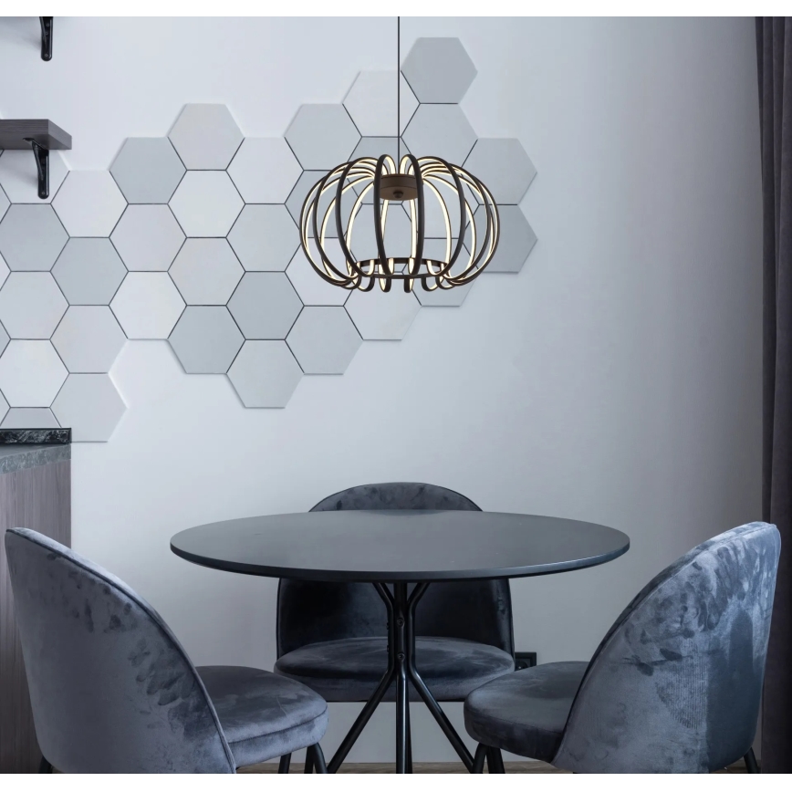 Globo - dimbare LED-hanglamp met kabel LED/40W/230V 3000K zwart