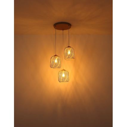 Globo - Hanglamp aan kabel 3xE27/40W/230V