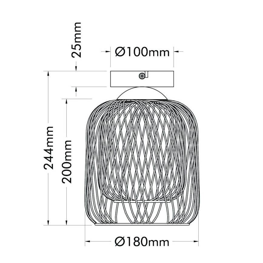 Globo - Plafondlamp 1xE27/40W/230V Ø 18 cm