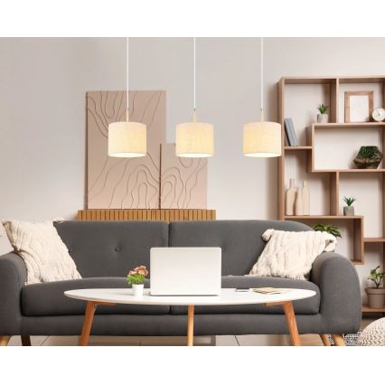 Globo - Kroonluchter met kabel 3xE27/40W/230V