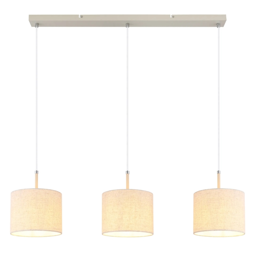 Globo - Kroonluchter met kabel 3xE27/40W/230V