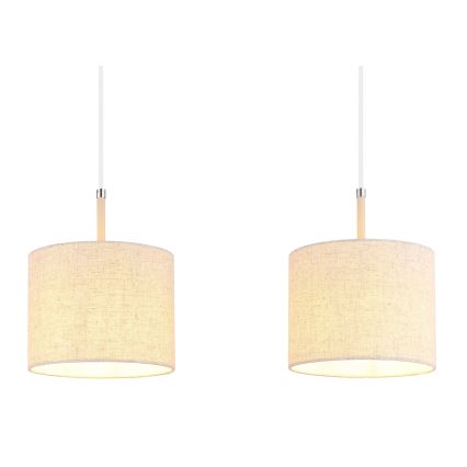 Globo - Kroonluchter met kabel 3xE27/40W/230V