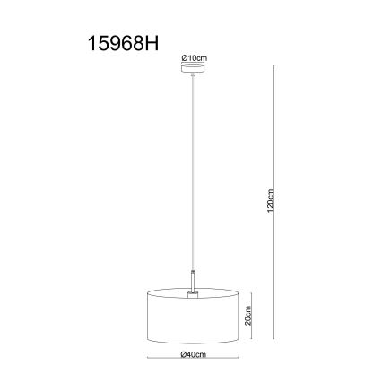 Globo - Hanglamp met kabel 1xE27/60W/230V