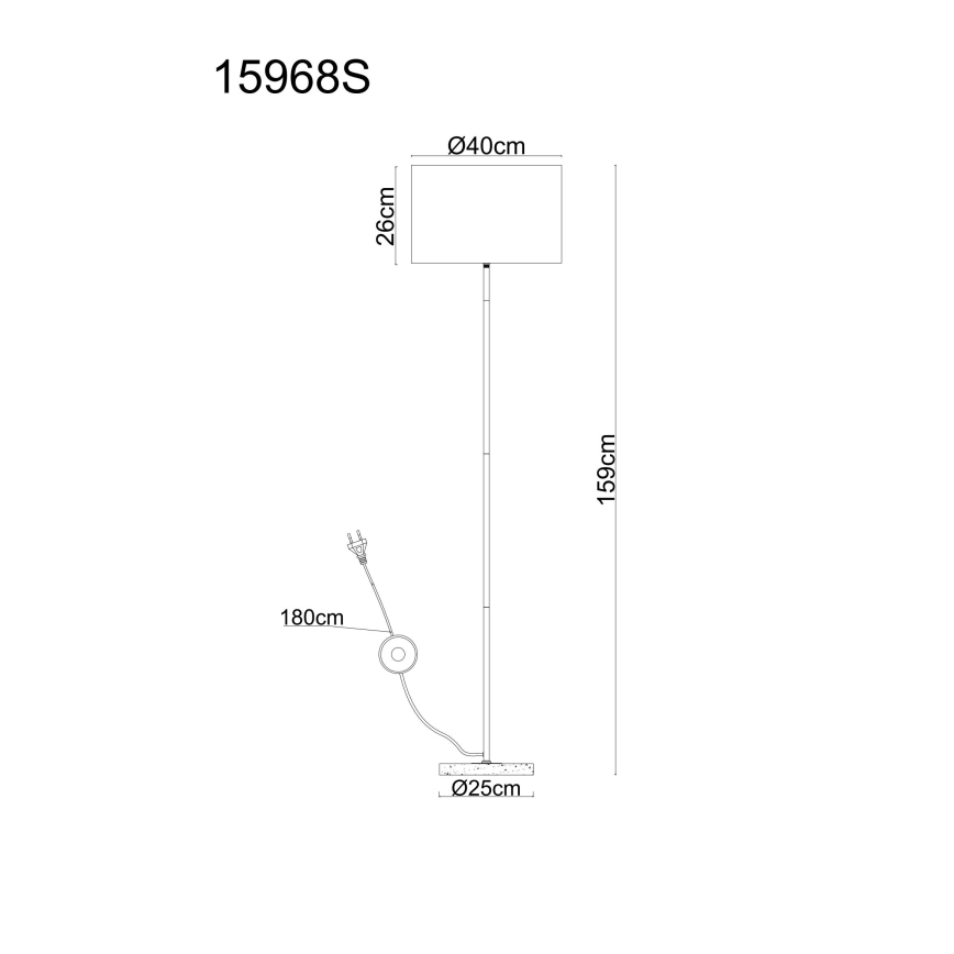 Globo - Staande lamp 1xE27/60W/230V