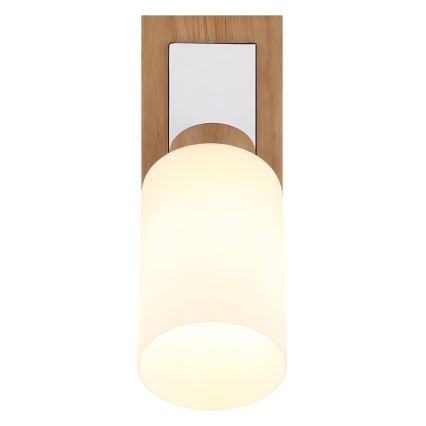 Globo - Wandspot 1xE27/60W/230V eiken/wit