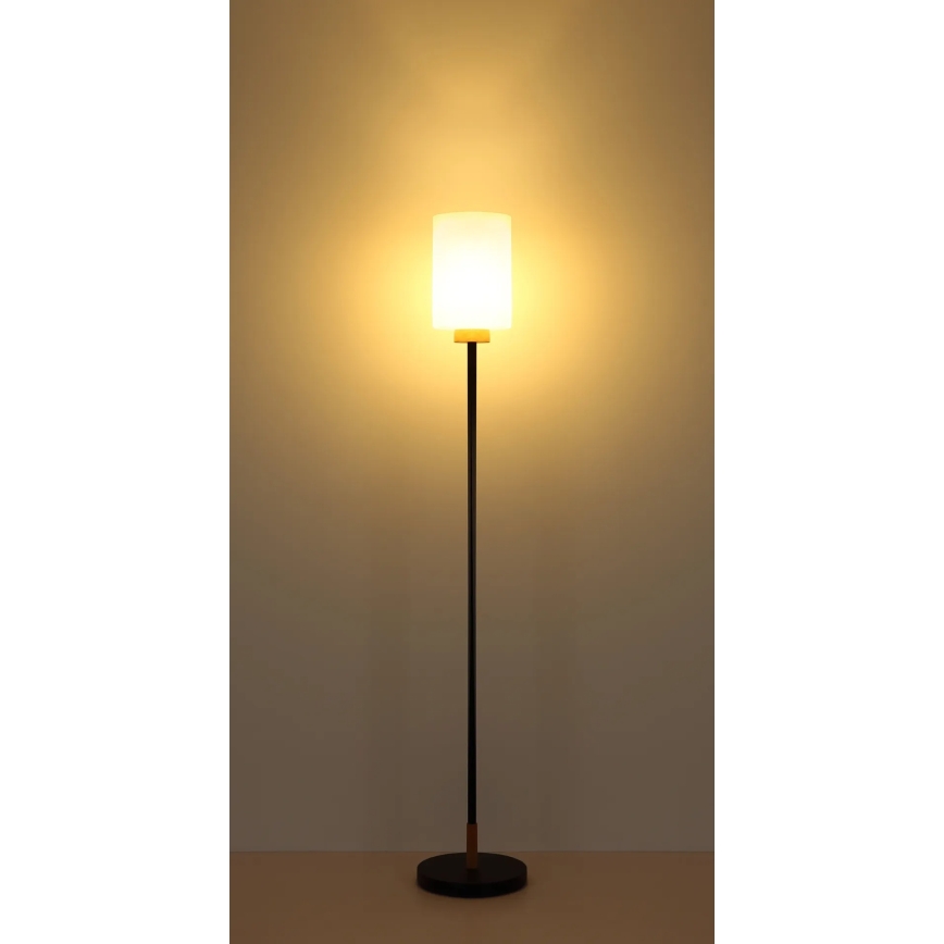 Globo - Vloerlamp 1xE27/60W/230V zwart/wit