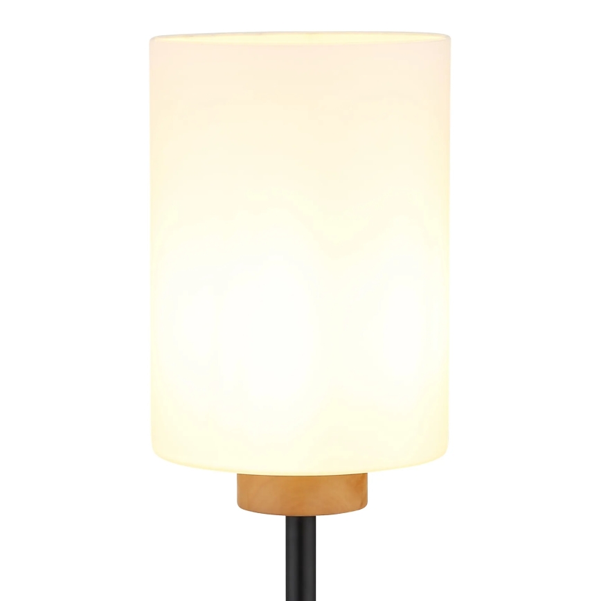 Globo - Vloerlamp 1xE27/60W/230V zwart/wit