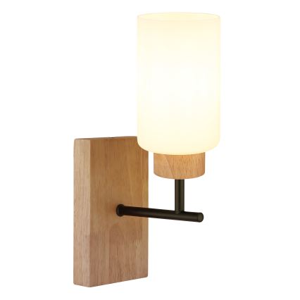 Globo - Wandlamp 1xE27/60W/230V eiken/wit