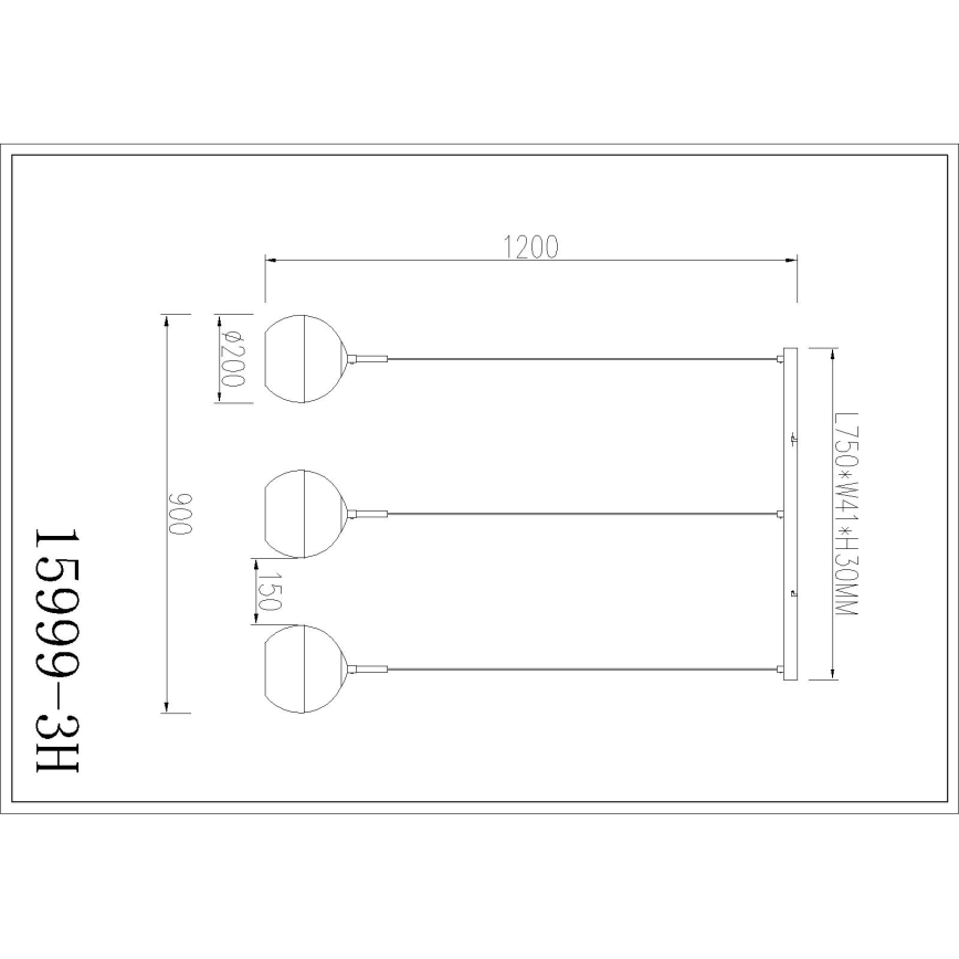 Globo - Hanglamp met snoer 3xE27/60W/230V