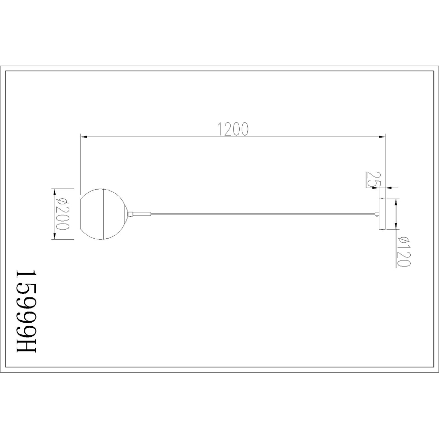 Globo - Hanglamp aan kabel 1xE27/60W/230V Ø 20 cm