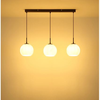 Globo - Hanglamp met kabel 3xE27/60W/230V