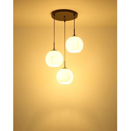 Globo - Hanglamp met kabel 3xE27/60W/230V Ø 42,5 cm