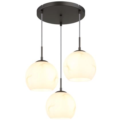 Globo - Hanglamp met kabel 3xE27/60W/230V Ø 42,5 cm