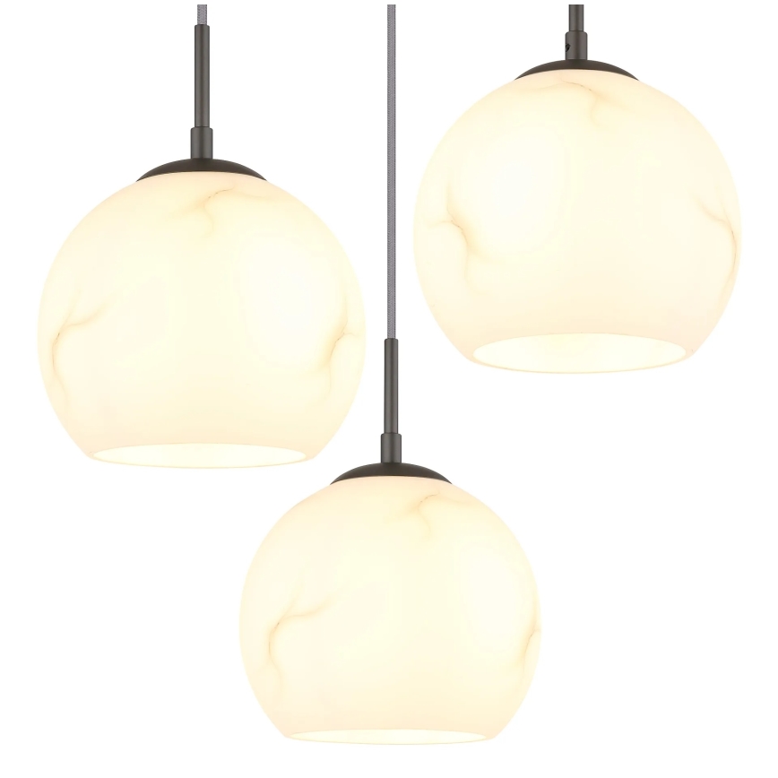 Globo - Hanglamp met kabel 3xE27/60W/230V Ø 42,5 cm