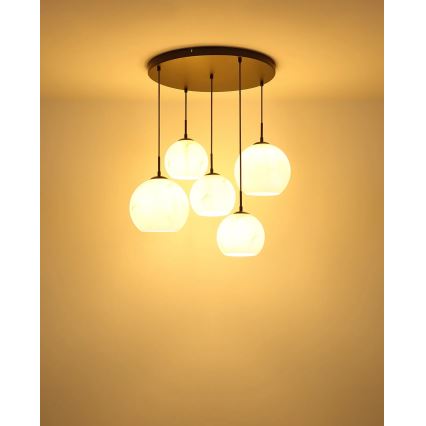 Globo - Kroonluchter met kabelophanging 5xE27/60W/230V diameter 75 cm