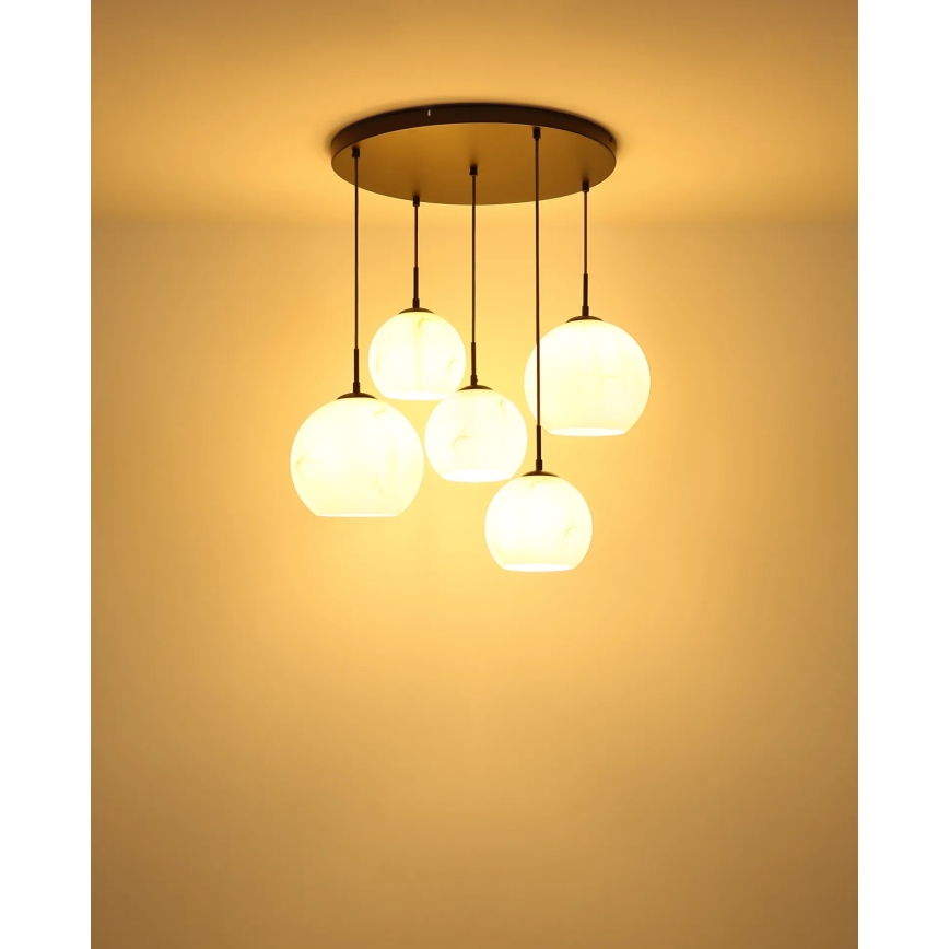 Globo - Kroonluchter met kabelophanging 5xE27/60W/230V diameter 75 cm