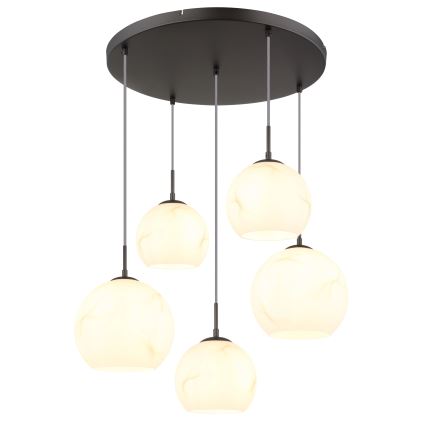 Globo - Kroonluchter met kabelophanging 5xE27/60W/230V diameter 75 cm