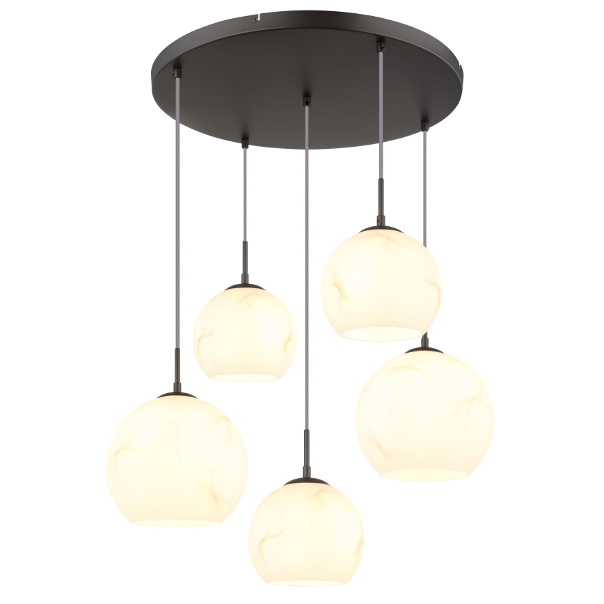 Globo - Kroonluchter met kabelophanging 5xE27/60W/230V diameter 75 cm