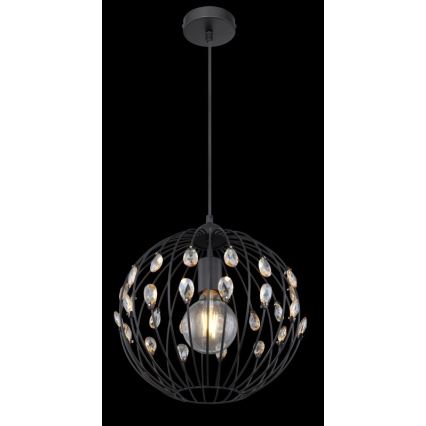 Globo - Pendellamp aan kabel 1xE27/60W/230V Ø 30 cm