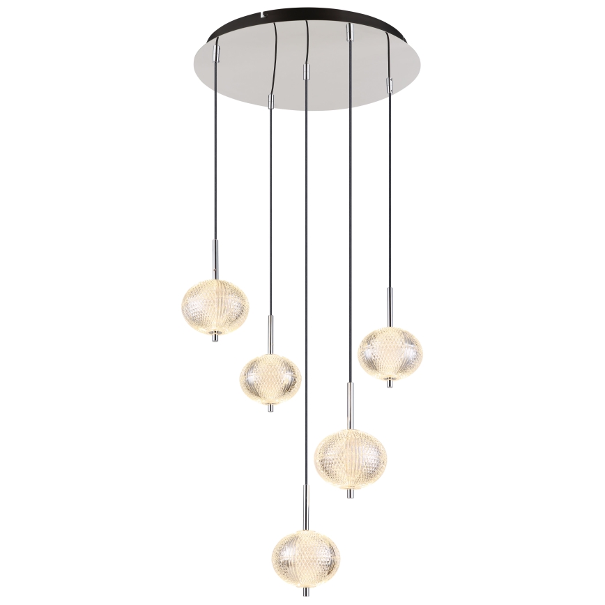 Globo - LED Hanglamp aan een koord 5xLED/6,6W/230V 3000/4500/6500K