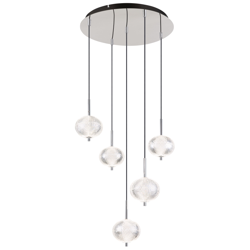 Globo - LED Hanglamp aan een koord 5xLED/6,6W/230V 3000/4500/6500K