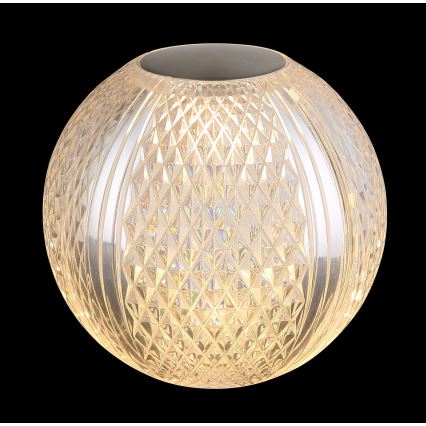 Globo - Dimbaar LED touch tafellampje LED/2W/5V 1200 mAh USB doorzichtig