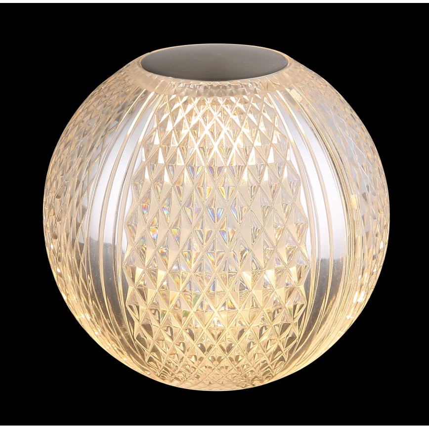 Globo - Dimbaar LED touch tafellampje LED/2W/5V 1200 mAh USB doorzichtig