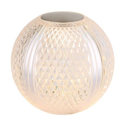 Globo - Dimbaar LED touch tafellampje LED/2W/5V 1200 mAh USB doorzichtig