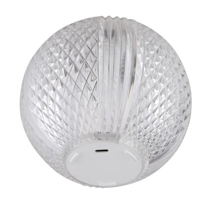 Globo - Dimbaar LED touch tafellampje LED/2W/5V 1200 mAh USB doorzichtig