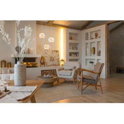 Globo - LED-hanglamp aan kabel LED/24W/230V 3000K goudkleurig