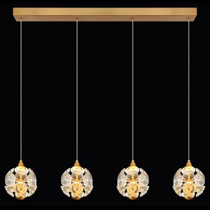 Globo - LED-hanglamp aan kabel LED/32W/230V 3000K goudkleurig