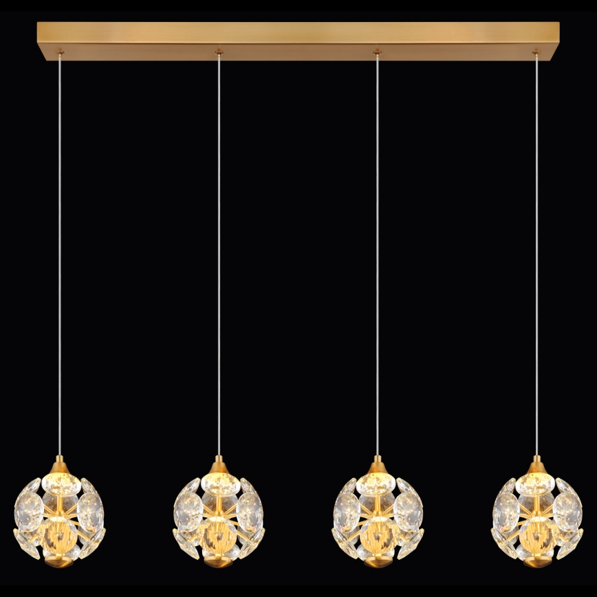 Globo - LED-hanglamp aan kabel LED/32W/230V 3000K goudkleurig
