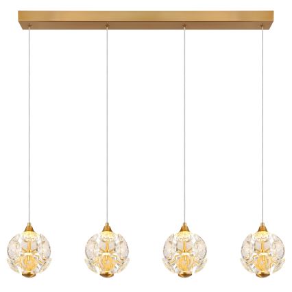 Globo - LED-hanglamp aan kabel LED/32W/230V 3000K goudkleurig