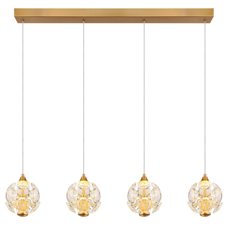 Globo - LED-hanglamp aan kabel LED/32W/230V 3000K goudkleurig