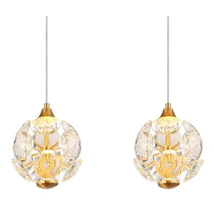 Globo - LED-hanglamp aan kabel LED/32W/230V 3000K goudkleurig