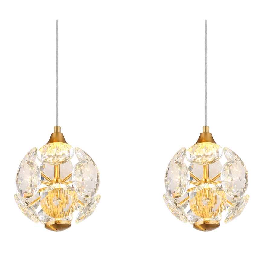 Globo - LED-hanglamp aan kabel LED/32W/230V 3000K goudkleurig