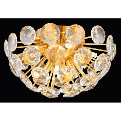 Globo - Plafondlamp 10xG9/7W/230V goud diameter 39 cm
