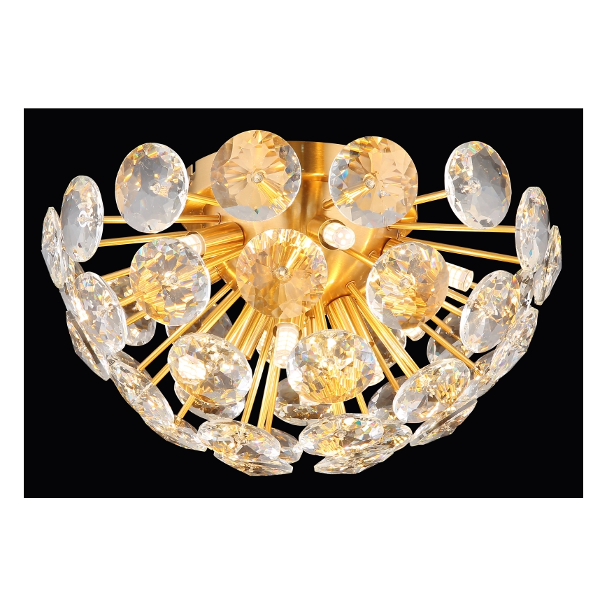 Globo - Plafondlamp 10xG9/7W/230V goud diameter 39 cm