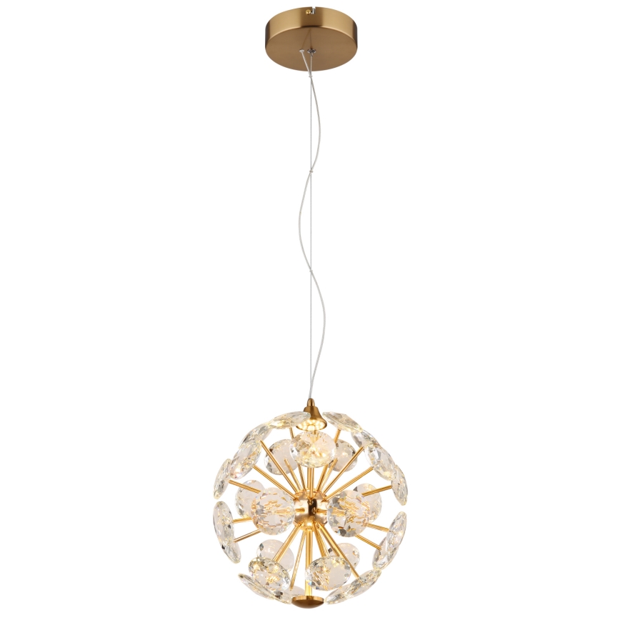 Globo - LED-kroonluchter aan kabel LED/12W/230V 3000K goudkleurig