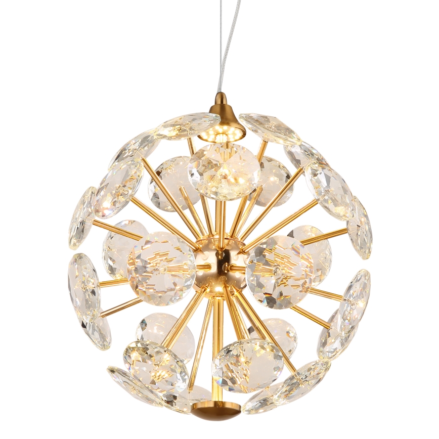 Globo - LED-kroonluchter aan kabel LED/12W/230V 3000K goudkleurig