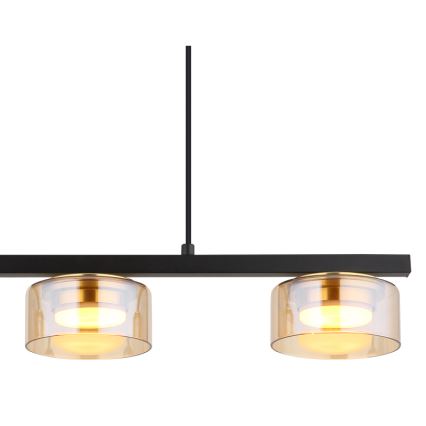 Globo - LED Hanglamp aan een koord 3xGX53/6W/230V gerookt/bruin