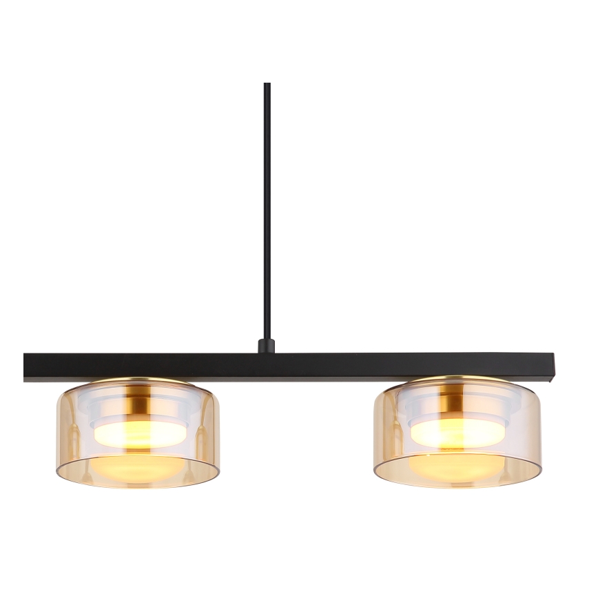 Globo - LED Hanglamp aan een koord 3xGX53/6W/230V gerookt/bruin