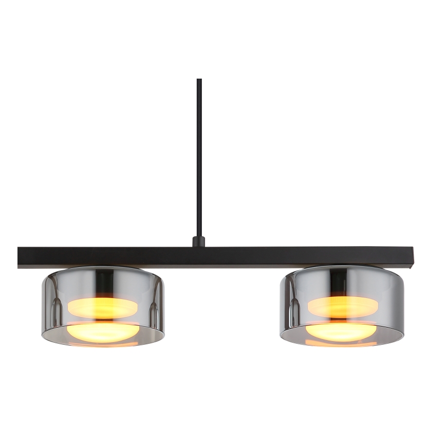 Globo - LED Hanglamp aan een koord 3xGX53/6W/230V gerookt/zwart