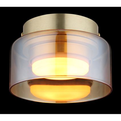 Globo - LED plafondlamp 1xGX53/6W/230V diameter 13 cm gerookt/bruin